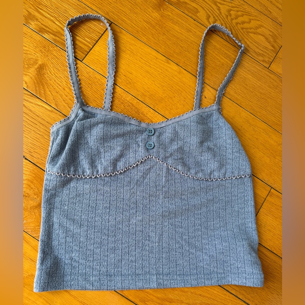 Edikted Gray Top with Pink Tag